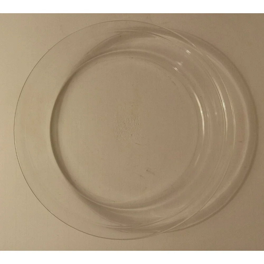 PYREX 209 Pie Dish 9 inch Baking Plate Clear Glass Vintage 1990s Round